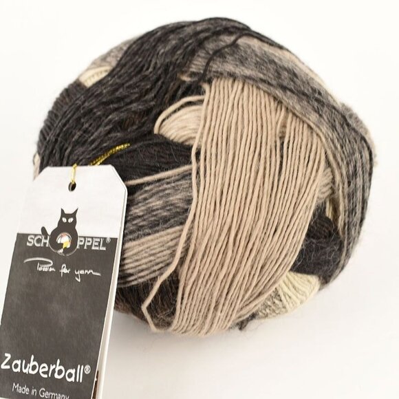 Schoppel Zauberball Yarn Virgin Wool Nylon Made In Germany 100g 420m Schokocreme - Picture 1 of 3
